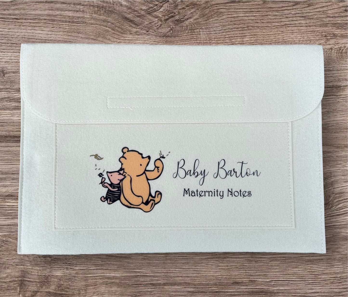 Personalised A4 Maternity Notes Folder, Personalised A4 Felt Folder, A4 Folder