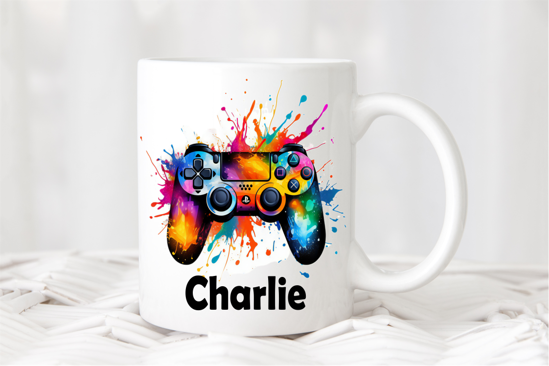 Gaming Mug, Personalised Gaming Mug, Controller Mug, Gaming Gift, Boyfriend Gaming Gift, Personalised Controller Mug, Gaming Gift