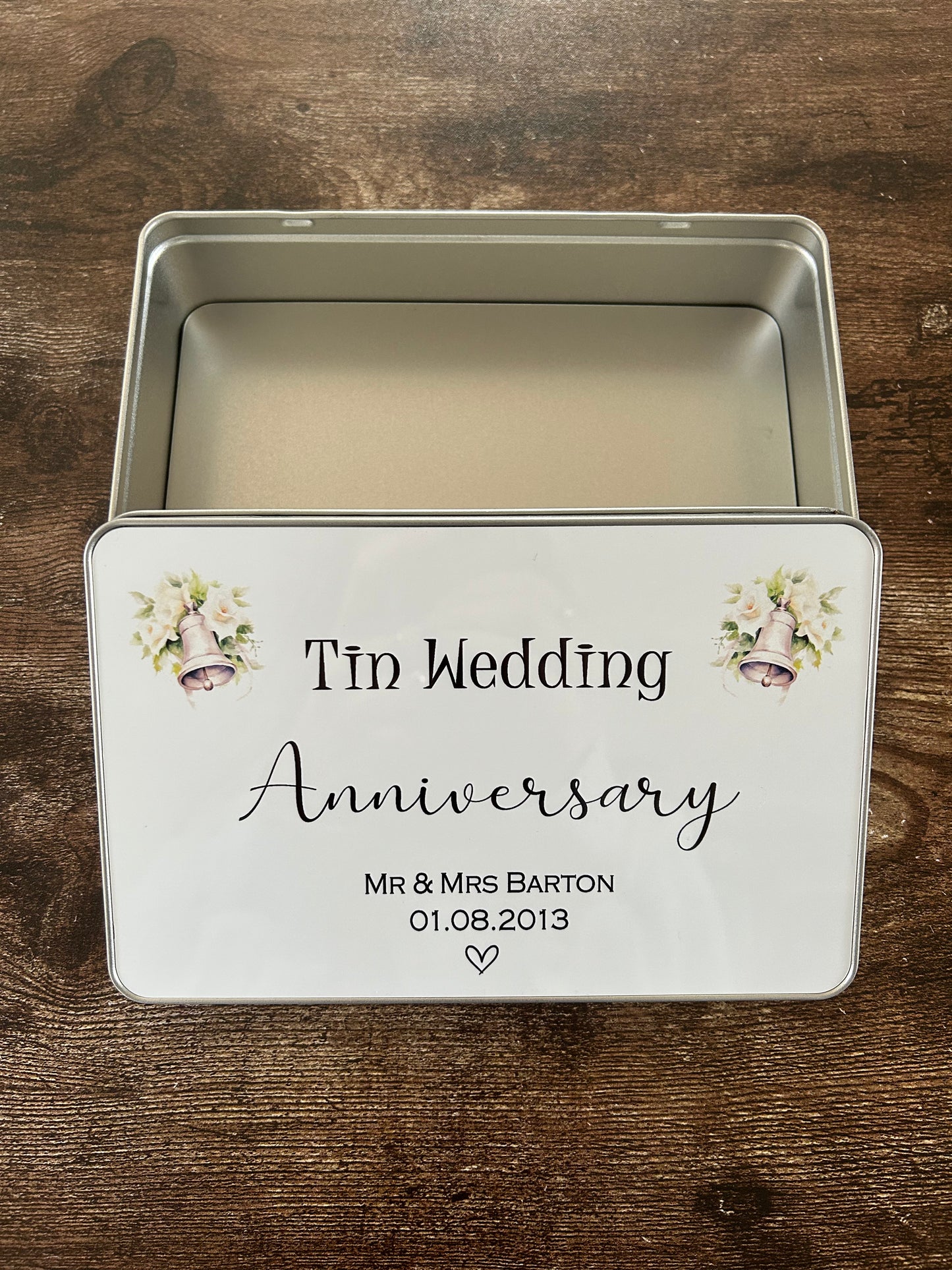 Tin Wedding Anniversary Gift, Tenth Wedding Anniversary Gift