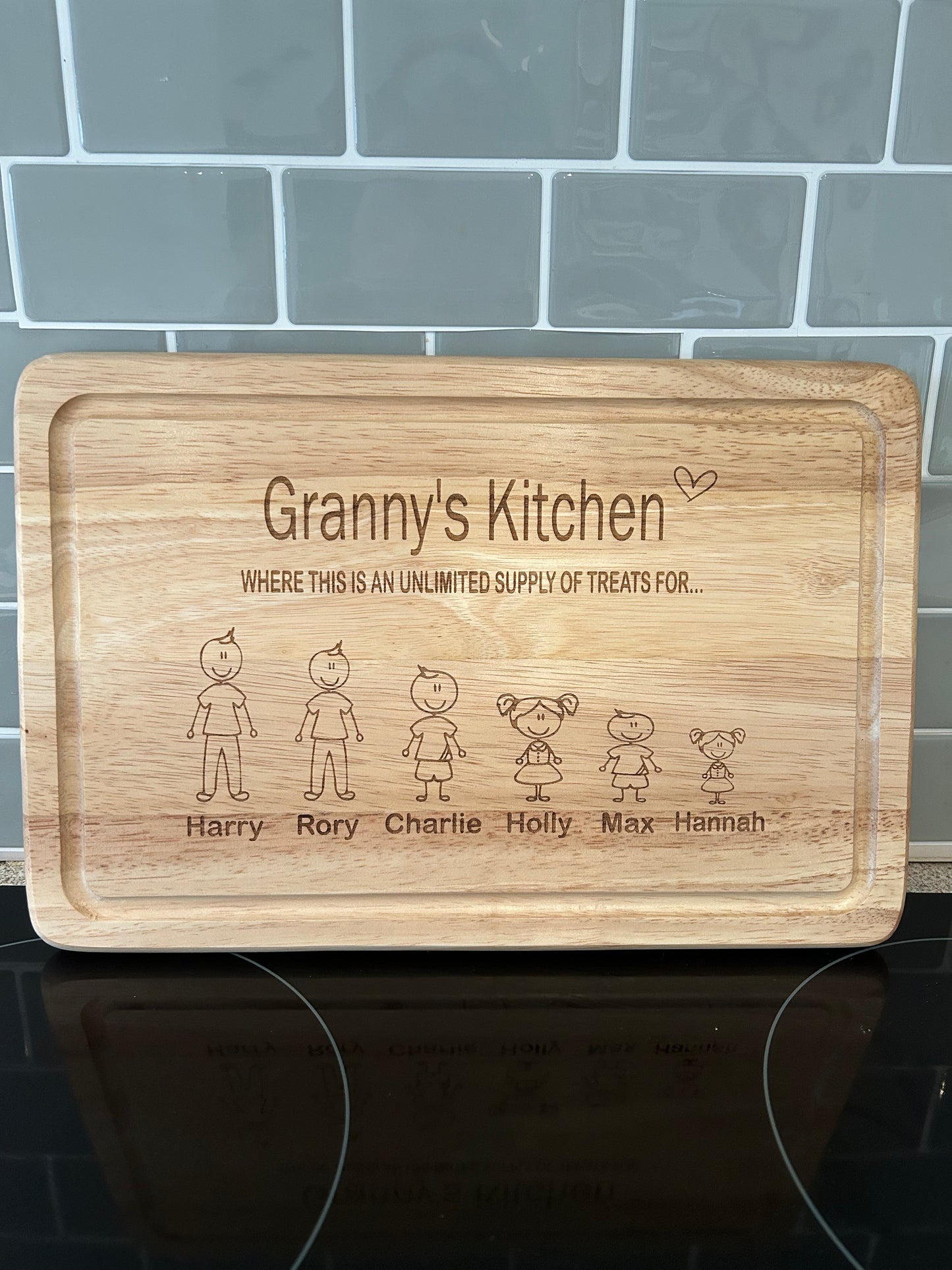 Personalised Chopping Board, Grannys Kitchen Chopping Board, Gift For Nanny, Mothers Day Gift, Personalised Nanny Gift, Nannys Kitchen Board