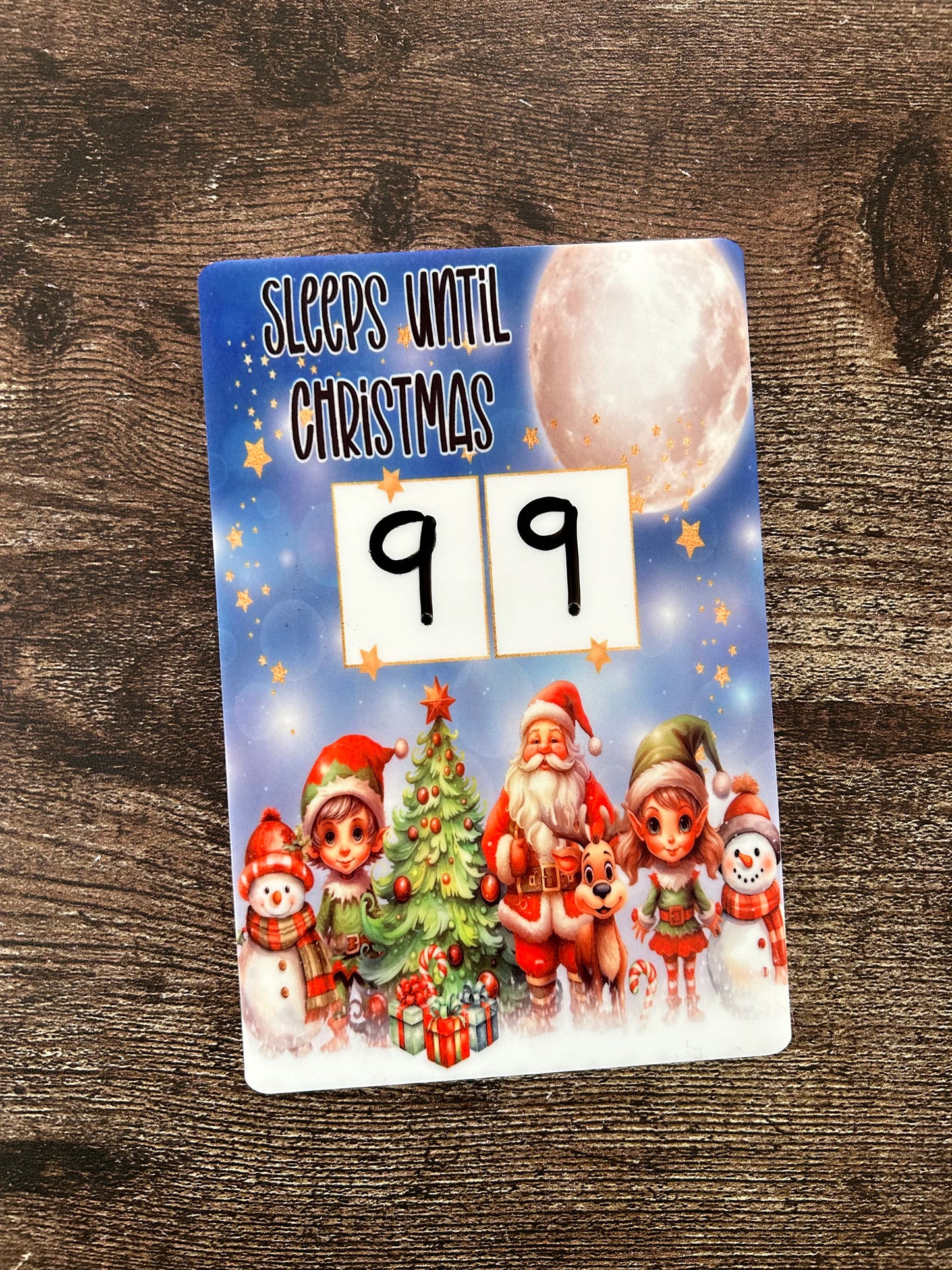 Christmas Countdown, Christmas Countdown Board, Wipeable Christmas Countdown Board, Days Until Christmas Board, Sleeps Until Christmas Board