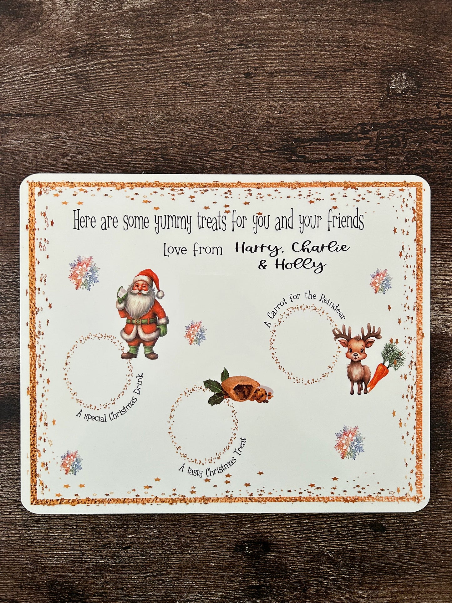 Christmas Eve Board, Santa Christmas Eve Board, Santa Treat Board, Santa Treat Christmas Eve Board, Personalised Christmas Eve Board