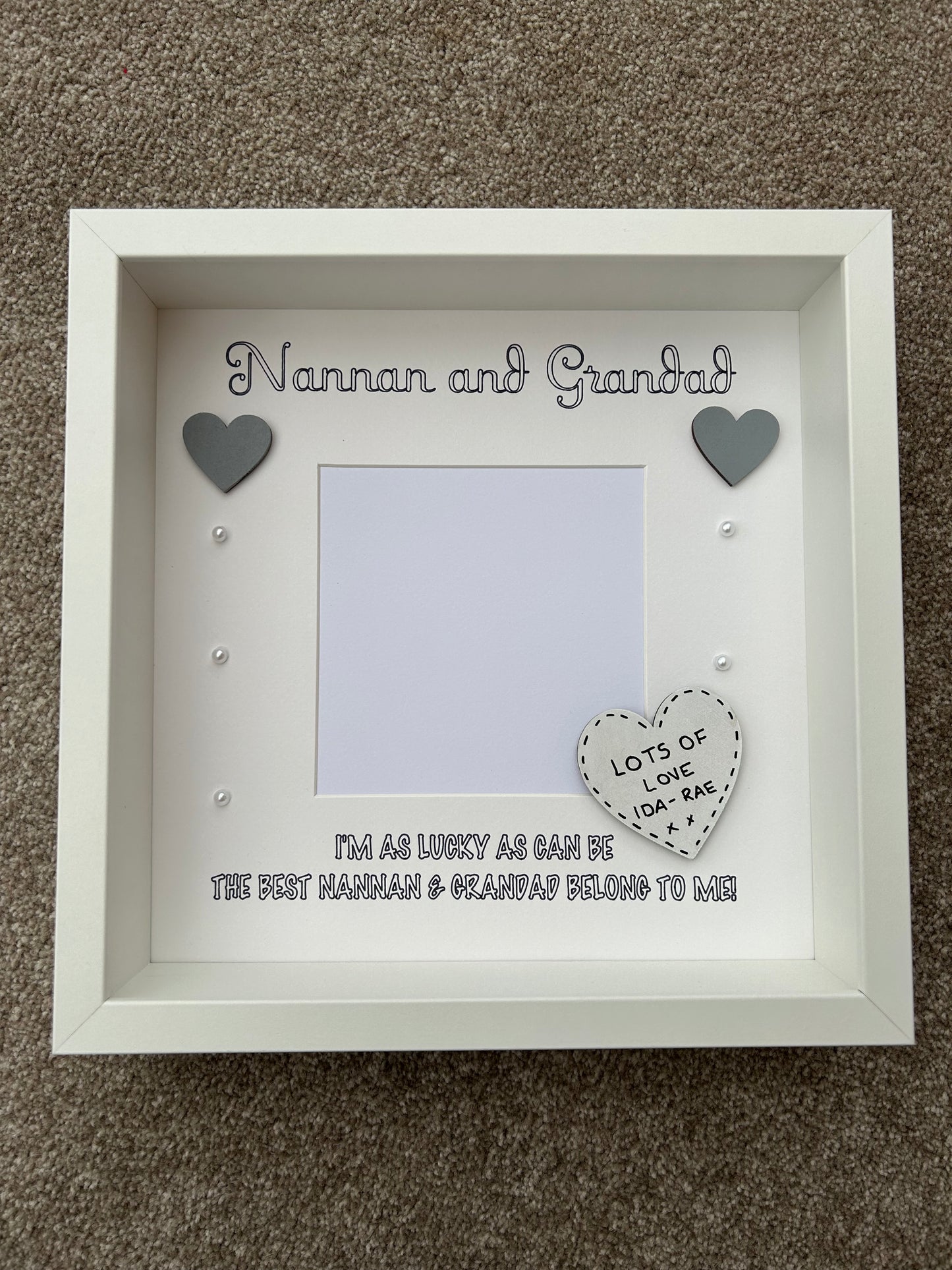 Nanny And Grandad Frame, Mothers Day Frame, Gift For Grandparents