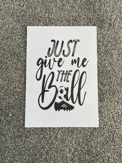 Football Prints, Kids Bedroom Print, Football Lover Gift