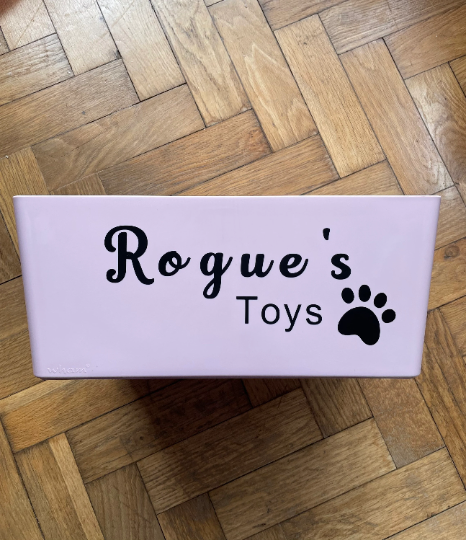 Personalised Dog Toy Box, Personalised Dog Toy Box