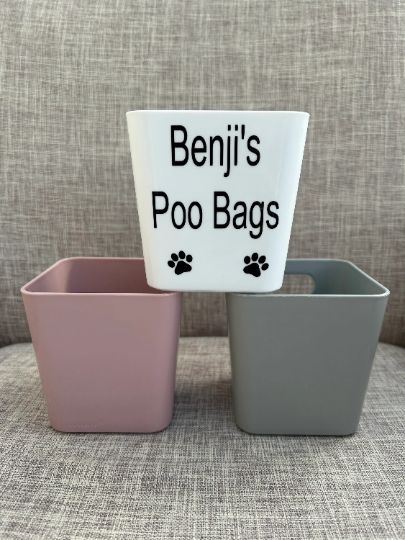 Poo Bag Pot, Poo Bag Box, Poo Bag Storage Pot