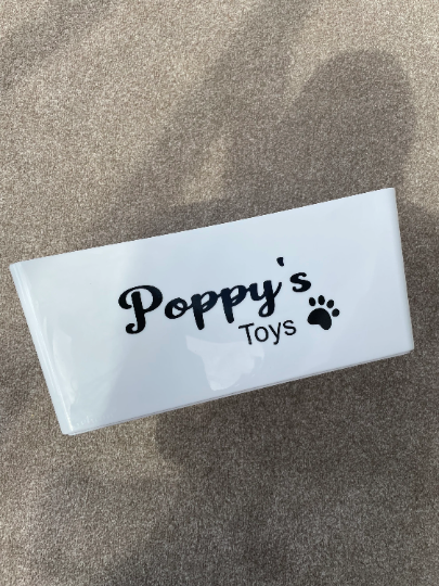 Personalised Dog Toy Box, Personalised Dog Toy Box