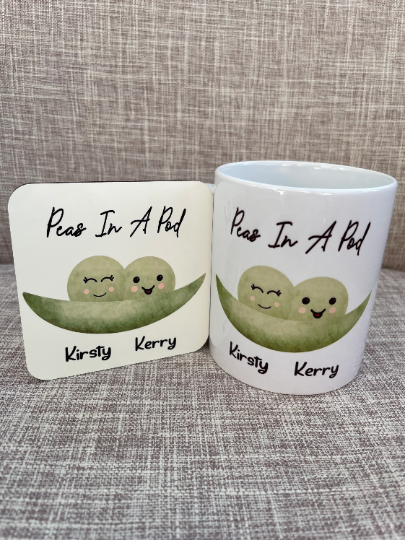 Peas In A Pod, Peas In A Pod Mug, Birthday Gift For Friend