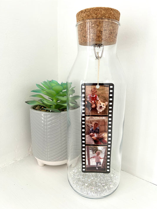Polaroid Photo Gift, Polaroid Photo Gift, Polaroid Photo Bottle, Mothers Day Gift, Memorial Gift, Photo Memorial Gift, Birthday