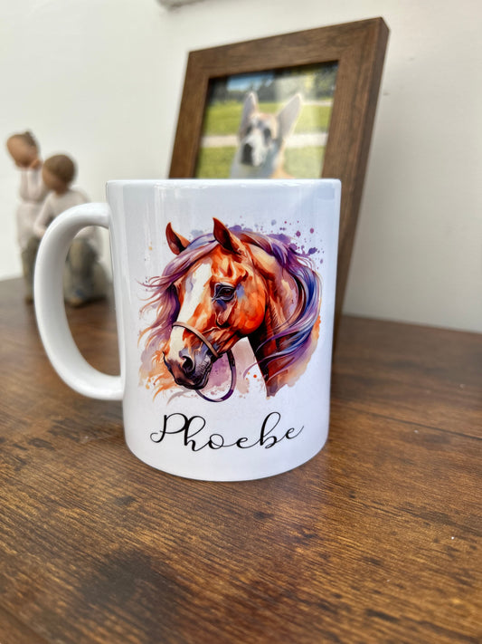 Horse Mug, Horse Gift, Personalised Horse Mug, Gift For Horse Lover, Personalised Horse Mug