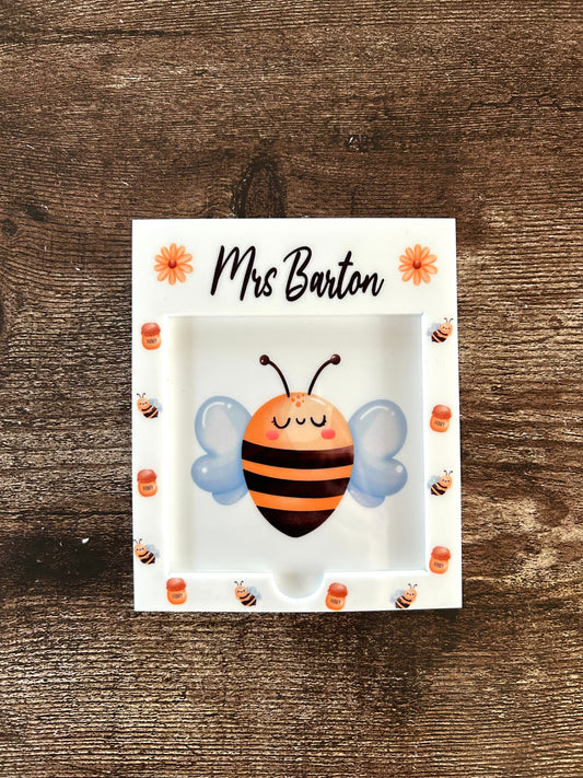 Personalised Sticky Note Holder, Teacher Post It Note Holder, Post It Note Holder, Bee Gift, Bumble Bee Gift, Personalised Gift, Bumble Bee