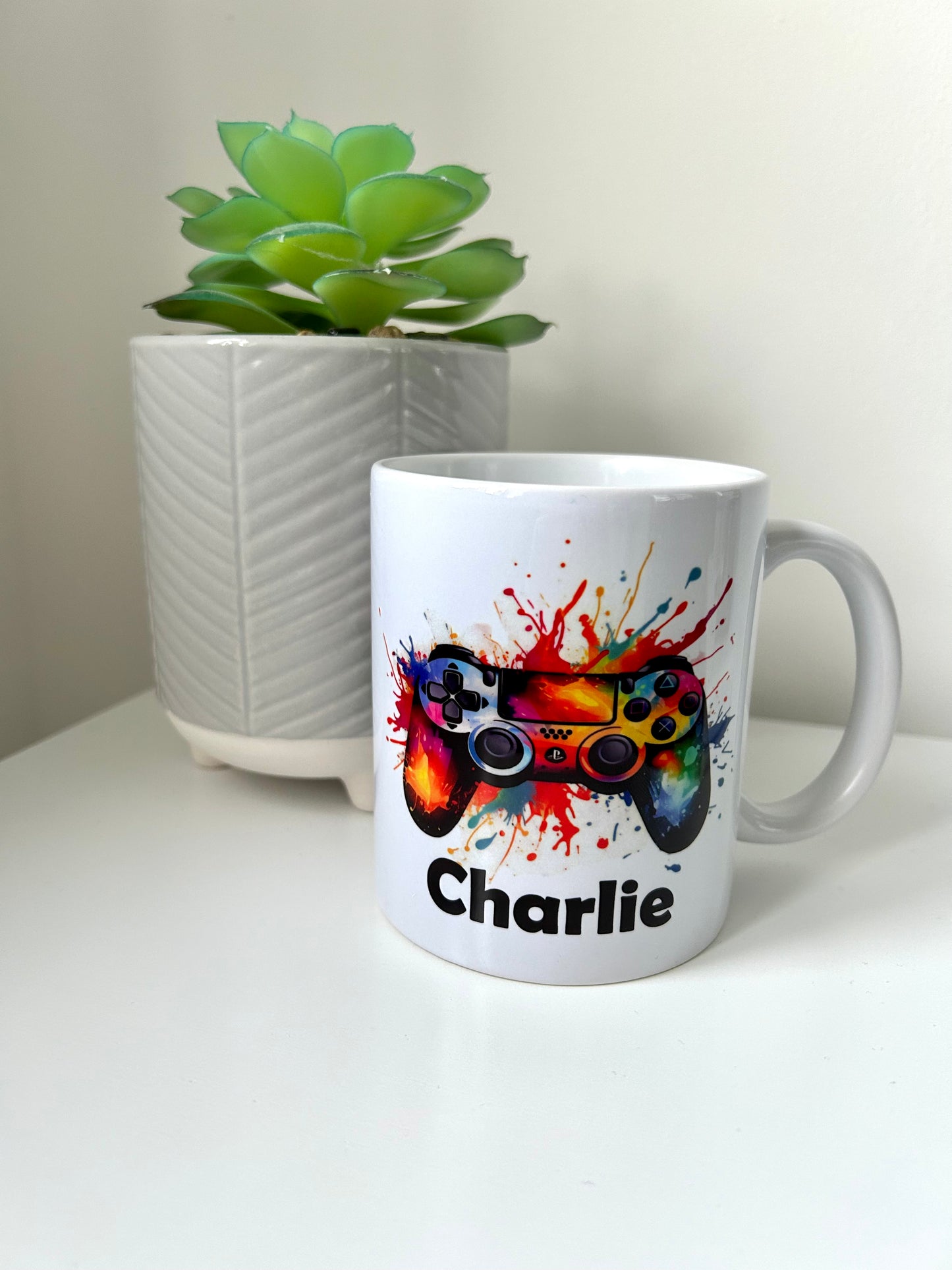 Gaming Mug, Personalised Gaming Mug, Controller Mug, Gaming Gift, Boyfriend Gaming Gift, Personalised Controller Mug, Gaming Gift