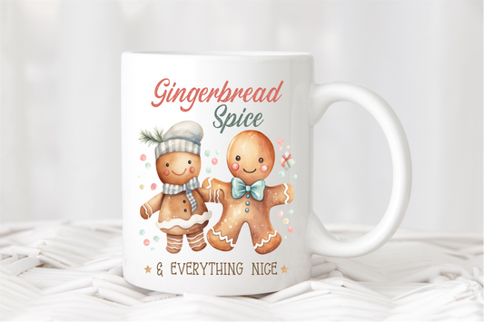 Gingerbread Mug, Hot Chocolate Mug, Gingerbread Gift, Christmas Mug, Mug For Christmas, Cute Gingerbread Mug, Mug, Cute Gingerbread Gift