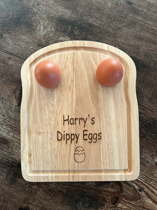 Personalised Dippy Egg Board, Personalised Breakfast Board, Personalised Board, Dippy Egg Board, Dippy Egg and Soldier Board, Personalised