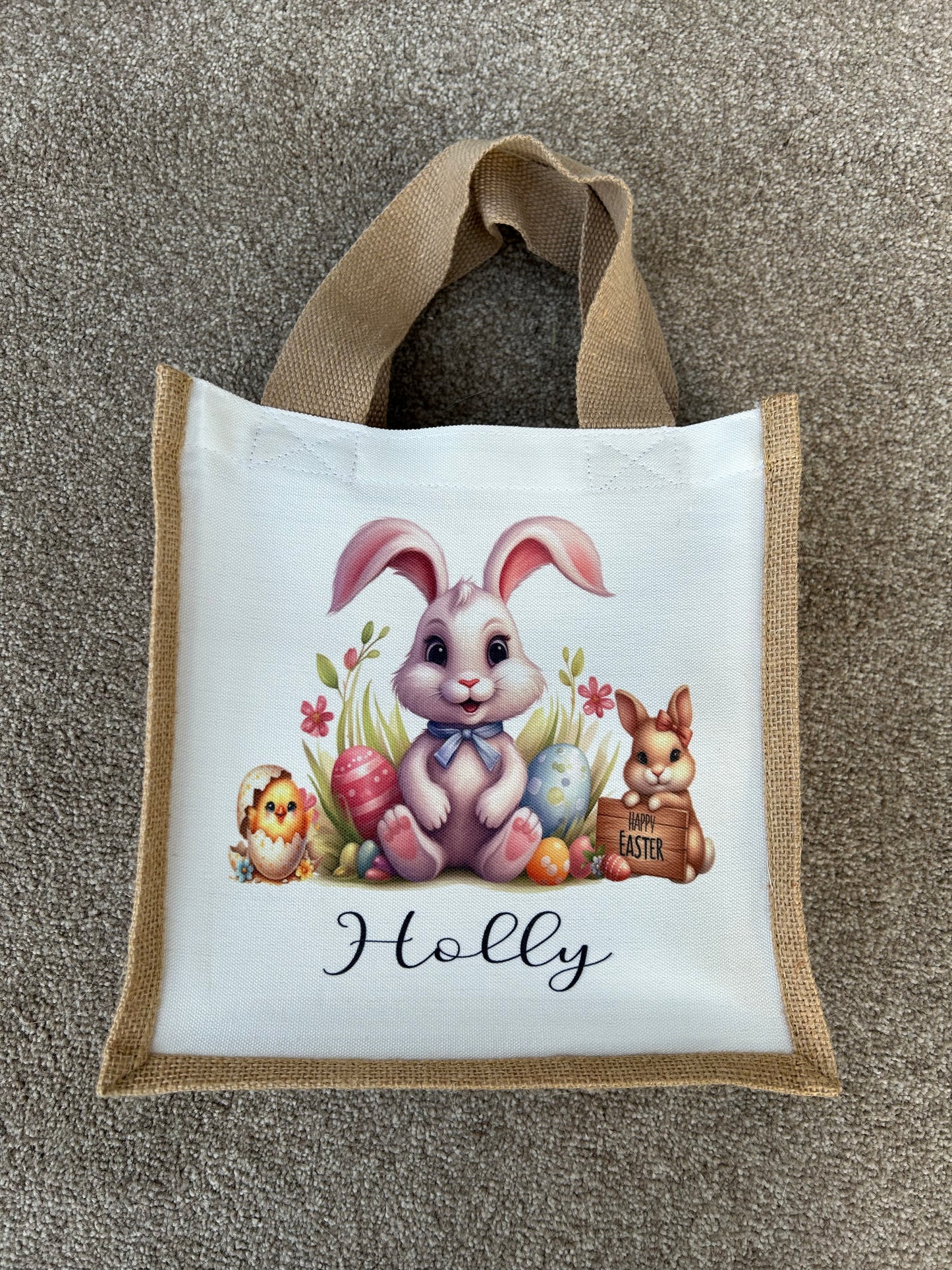 Easter Egg Bag, Personalised Easter Bag, Easter Hunt Bag, Kids Easter Bag, Easter Egg Treat Bag