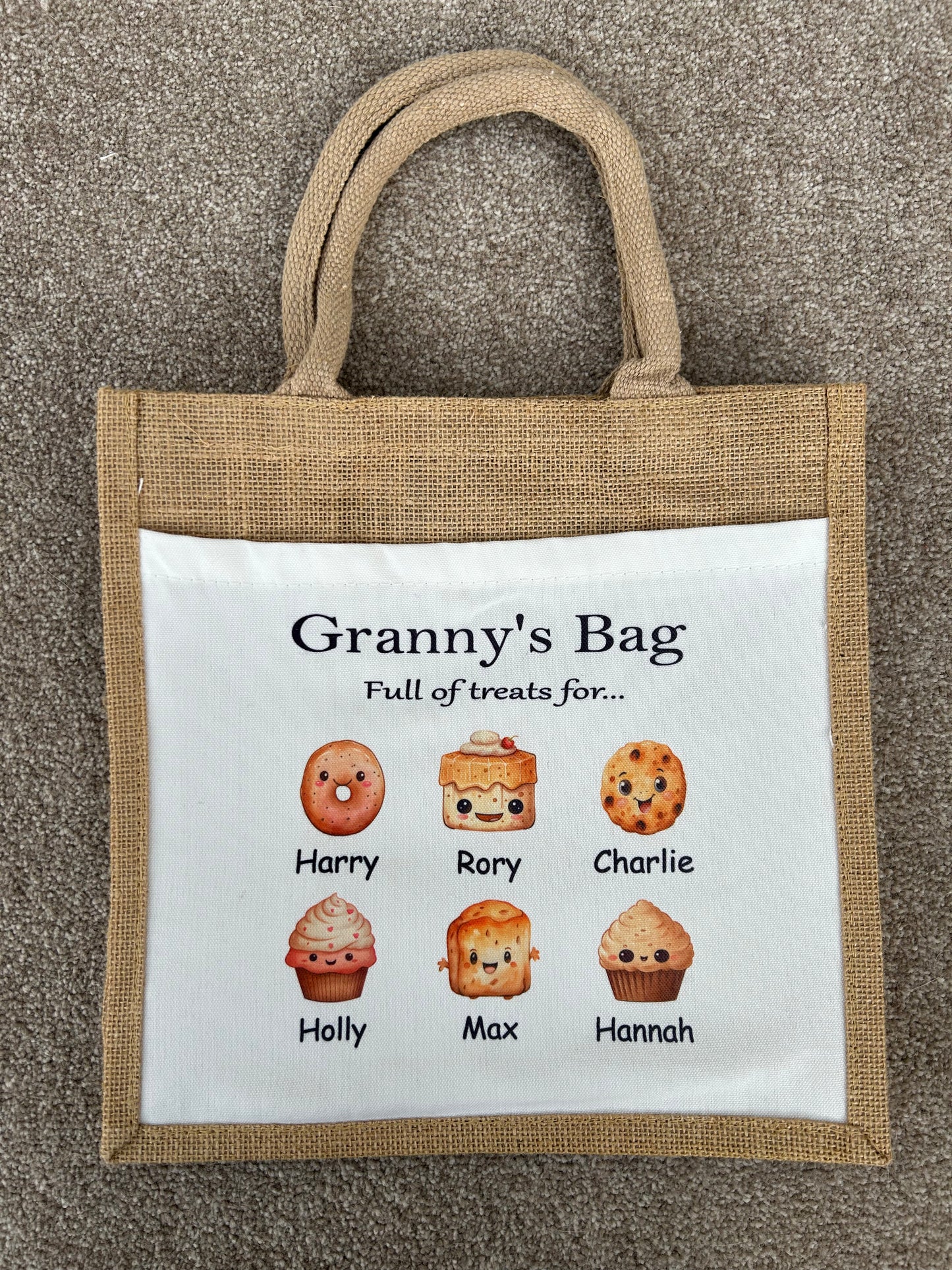 Personalised Shopping Bag, Mothers Day Gifts, Gift For Mothers Day, Grannys Shopping Bag, Nannys Shopping Bag, Treat Bag, Shopping Bag