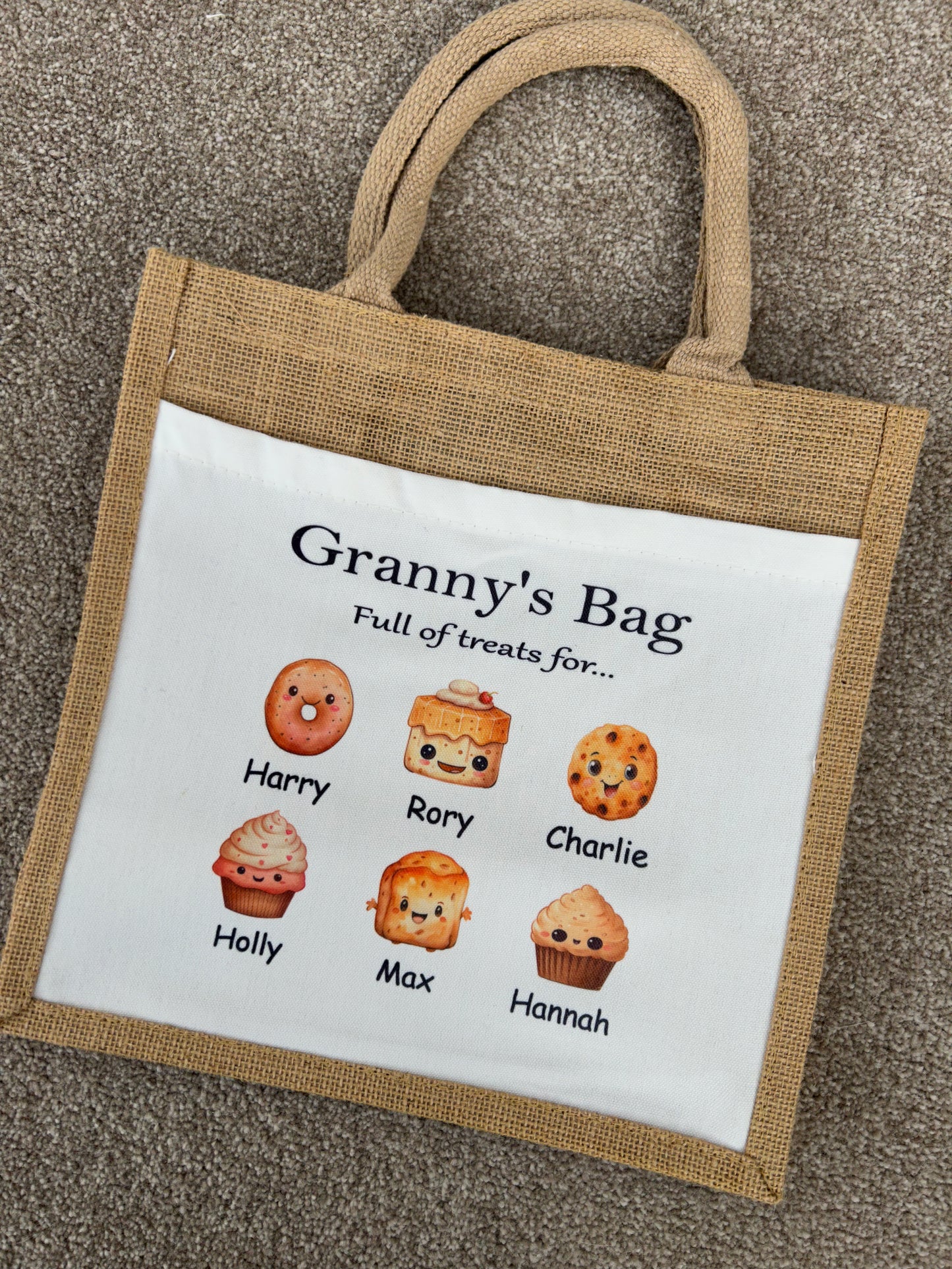 Personalised Shopping Bag, Mothers Day Gifts, Gift For Mothers Day, Grannys Shopping Bag, Nannys Shopping Bag, Treat Bag, Shopping Bag