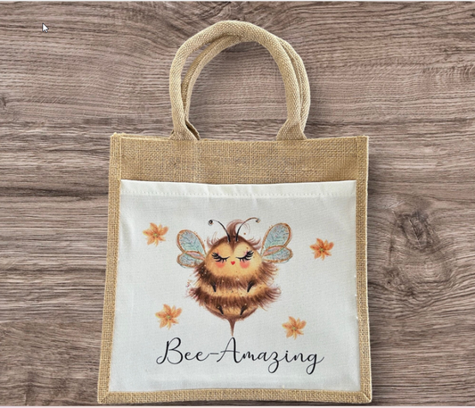 Bee Bag, Bee Shopping Bag, Bee Gift, Bumblee Bee Gift, Bee Amazing Gift, Bumblee Bee Bag, Bee Jute Bag, Jute Bag, Birthday Gift For Friend