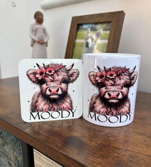 Highland Cow Mug, Funny Highland Cow Mug, Highland Cow Gift, Moody Gift, Birthday Gift For Her, Highland Cow Present, Highland Cow, Cow Mug