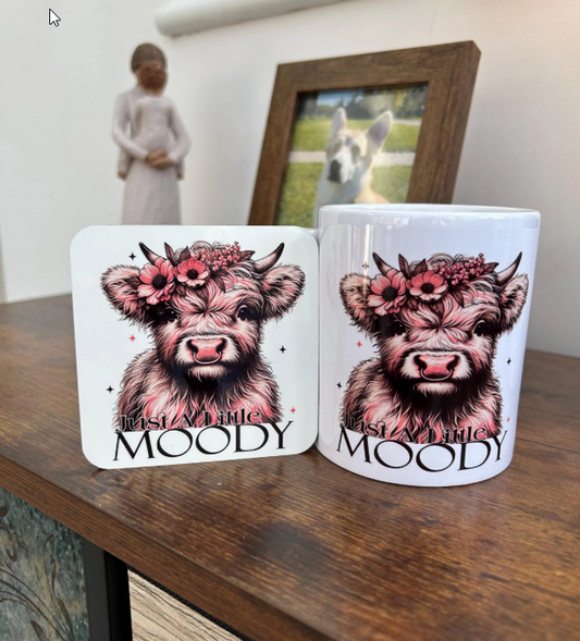 Highland Cow Mug, Funny Highland Cow Mug, Highland Cow Gift, Moody Gift, Birthday Gift For Her, Highland Cow Present, Highland Cow, Cow Mug