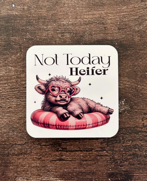 Funny Highland Cow Coasters, Highland Cow Gift, Moody Gift, Birthday Gift For Her, Highland Cow Present, Highland Cow, Highland Cow Coasters