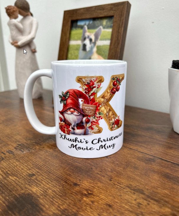 Personalised Christmas Movie Mug, Christmas Movie Mug, Christmas Mug, Personalised Christmas Mug, Christmas Eve Mug, Personalised Name Mug
