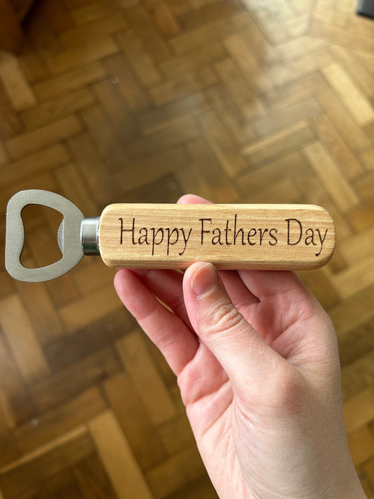 Fathers Day Gift, Wooden Bottle Opener
