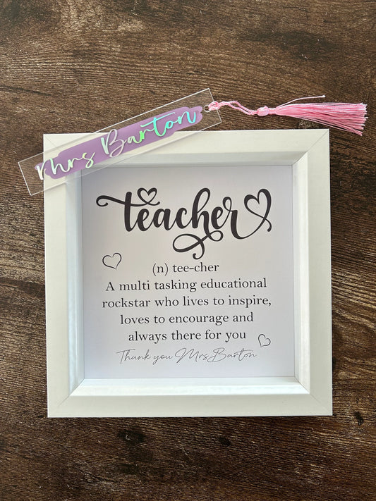 Teacher Frame, Personalised Teacher Frame