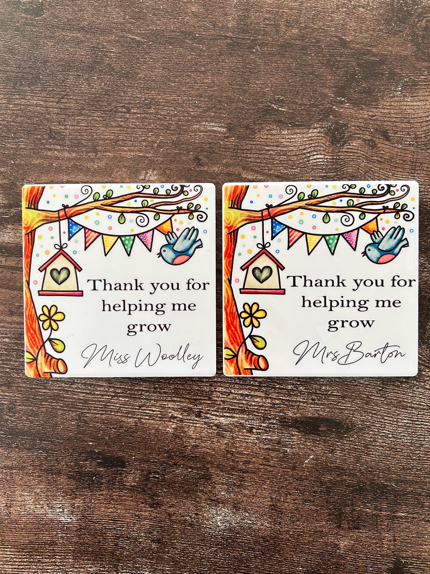 Personalised Teacher Coaster