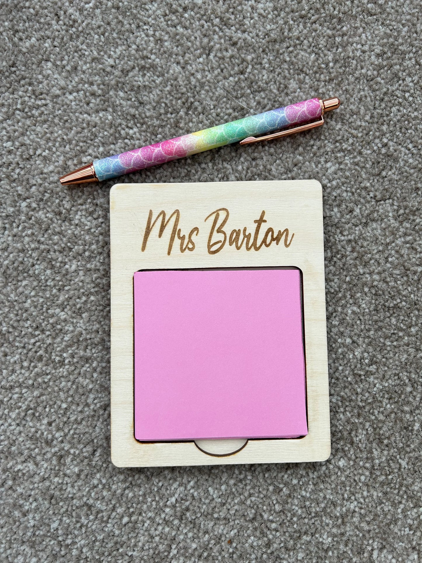 Post It Note Holder, Teacher Post It Note Holder, Teacher Gift