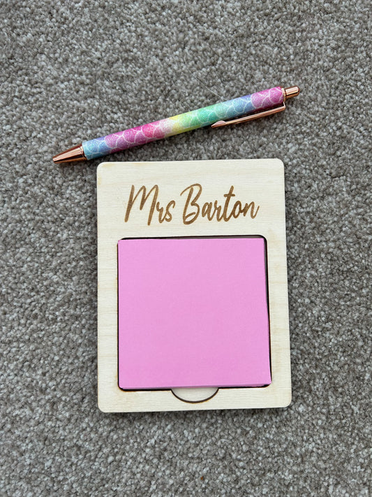 Post It Note Holder, Teacher Post It Note Holder, Teacher Gift