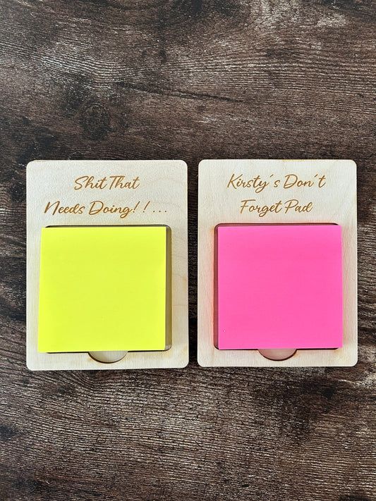 Post It Note Holder, Post It Holder, Personalised Post It Holder, Funny Post It Note Holder, Funny Gift, Stocking Filler Gift