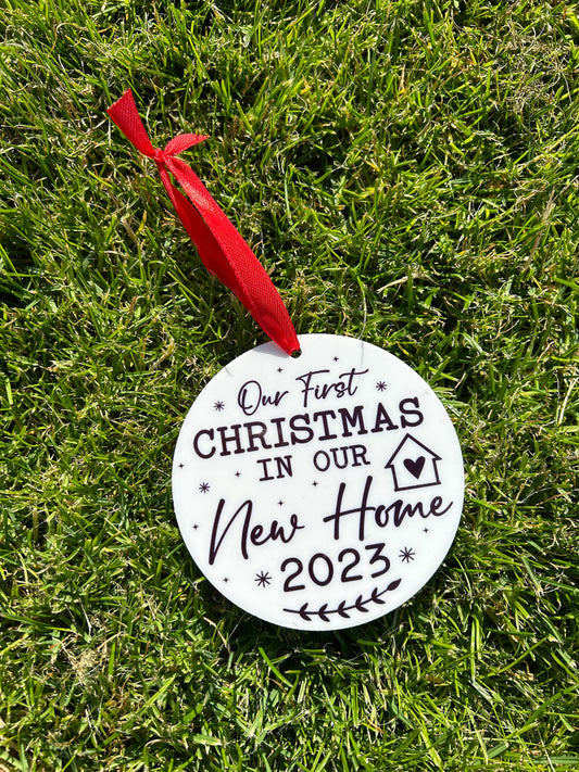 First Christmas Ornament, First Christmas Bauble, First Christmas In New Home, Tree Ornament