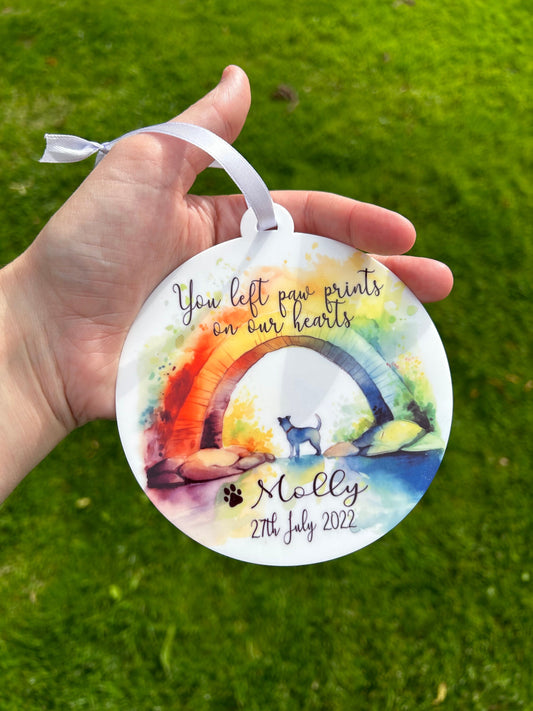 Pet Memorial Gift, Pet Rainbow Gift, Pet Loss Gift, Dog Memorial Gift, Dog Loss Gift, Memorial Gift, Pet Sympathy Gift, Rainbow Bridge Gift