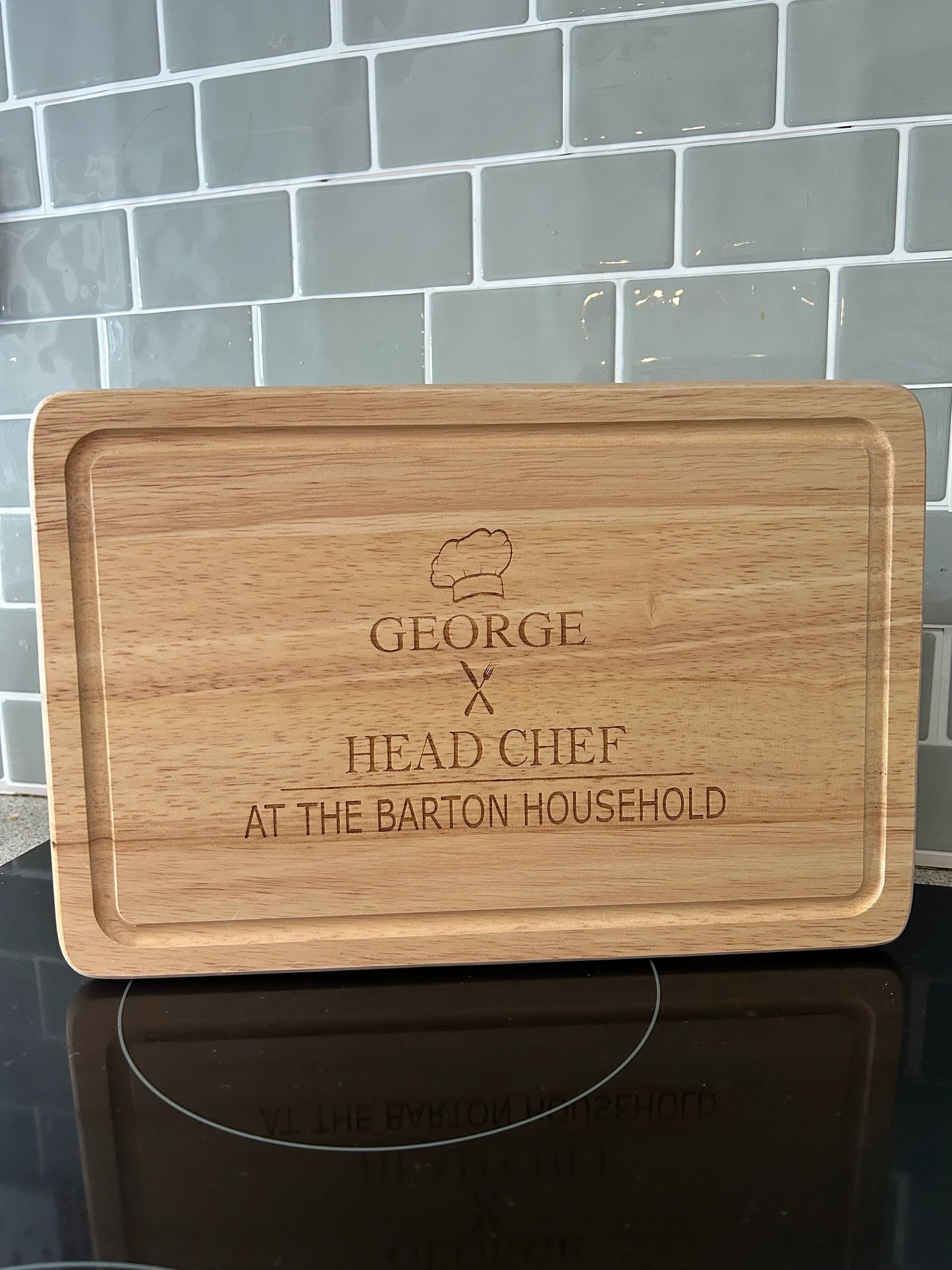 Head Chef Personalised Chopping Board, Head Chef Gift, Personalised Chopping Board, Wood Wedding Gift, Wood Anniversary Gift, Gift For Home
