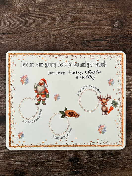 Christmas Eve Board, Santa Christmas Eve Board, Santa Treat Board, Santa Treat Christmas Eve Board, Personalised Christmas Eve Board