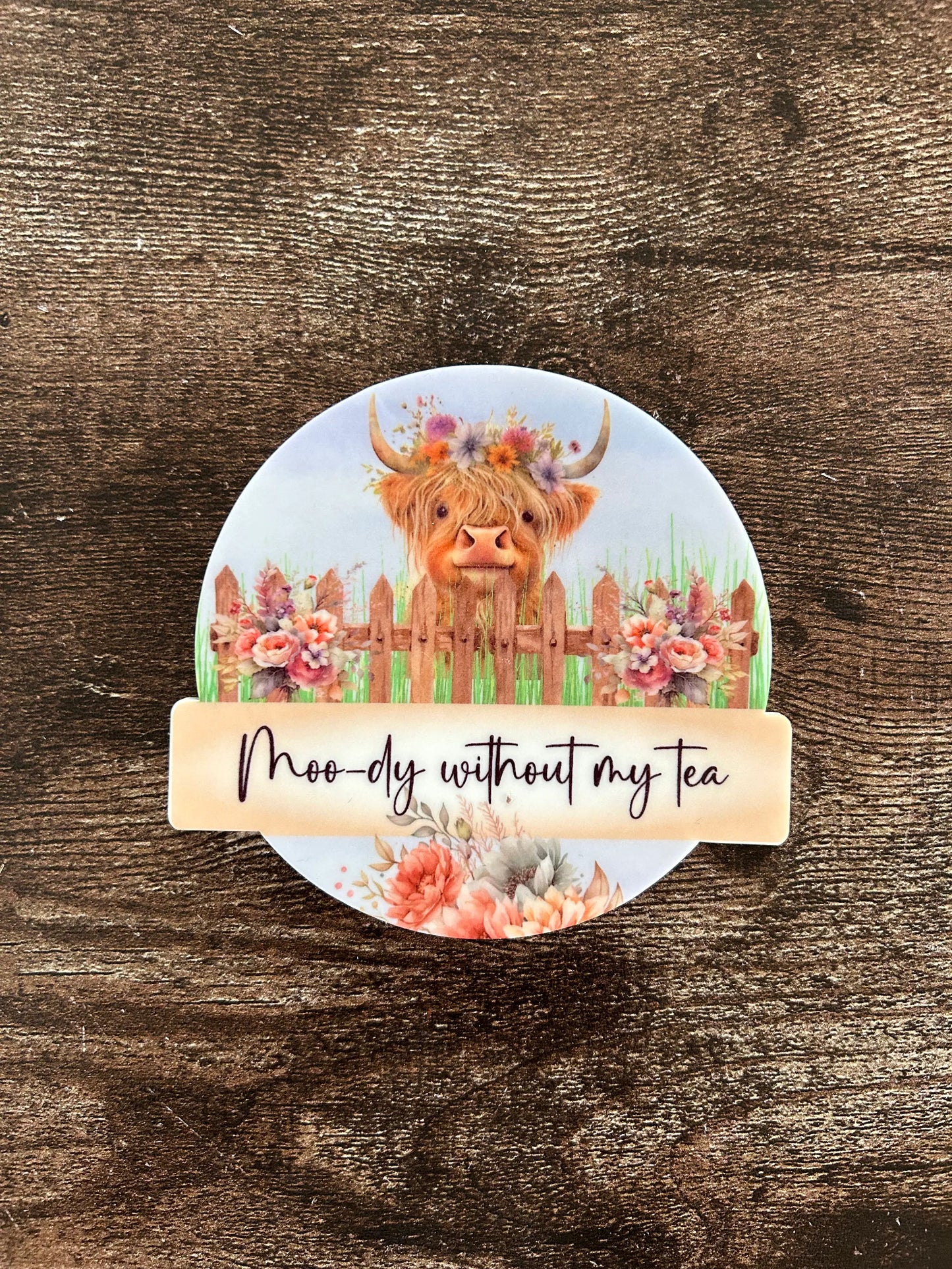 Highland Cow Coaster, Funny Highland Cow Coaster, Funny Cow Coaster, Cow Coaster, Highland Cow Gift, Highland Cow Present