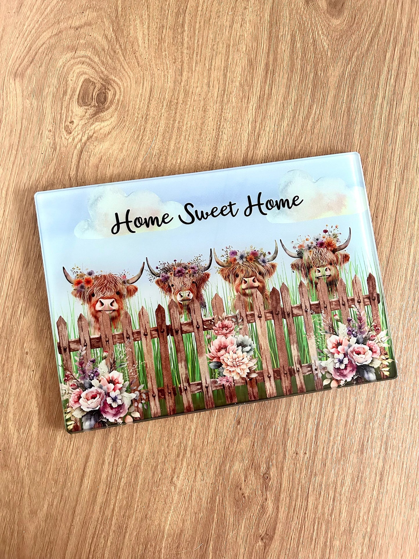 Highland Cow Gift, Highland Cow Chopping Board, Highland Cow, Chopping Board, New Home Gift, Personalised Gift, Highland Cow Present