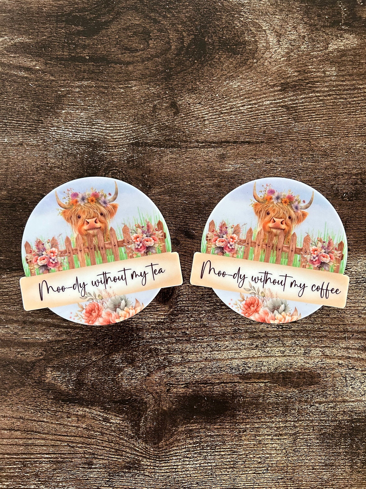 Highland Cow Coaster, Funny Highland Cow Coaster, Funny Cow Coaster, Cow Coaster, Highland Cow Gift, Highland Cow Present