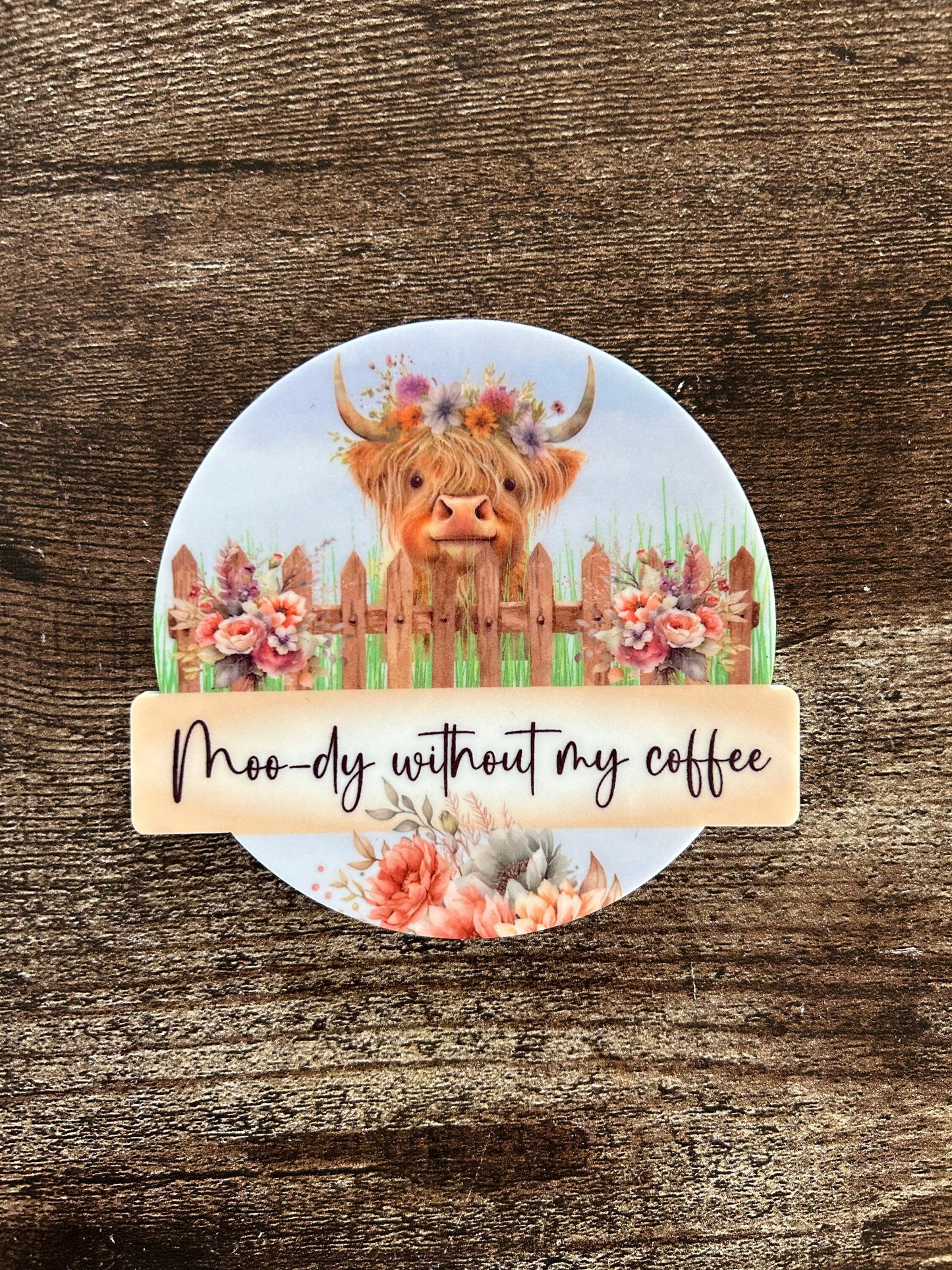 Highland Cow Coaster, Funny Highland Cow Coaster, Funny Cow Coaster, Cow Coaster, Highland Cow Gift, Highland Cow Present