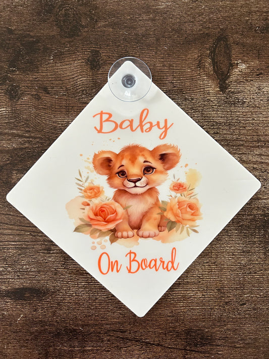 Baby On Board Sign, Baby On Board Car Sign, Baby Car Sign, Baby On Board Car Sign, Baby Shower Gift, New Baby Present, Baby Shower Present