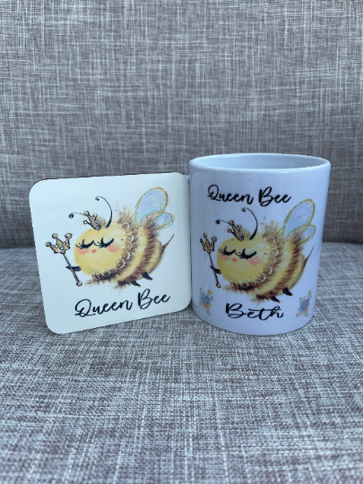 Queen Bee Mug Set, Queen Bee Mug, Queen Bee Gift