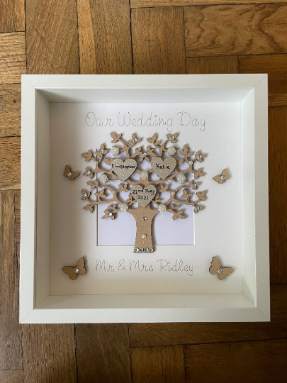 Wedding Day Gift, Wedding Day Frame, Personalised Frame, Gift For Wedding Day