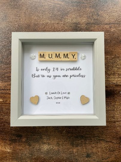 Mummy Scrabble Frame, Mummy Frame, Mummy Gift, Best Mummy Gift