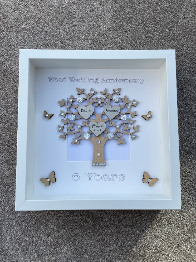 Wood Wedding Frame, Wood Wedding Gift, Wood Anniversary Gift