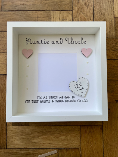 Personalised Auntie and Uncle Frame, Personalised Frame, Auntie Frame, Uncle Frame