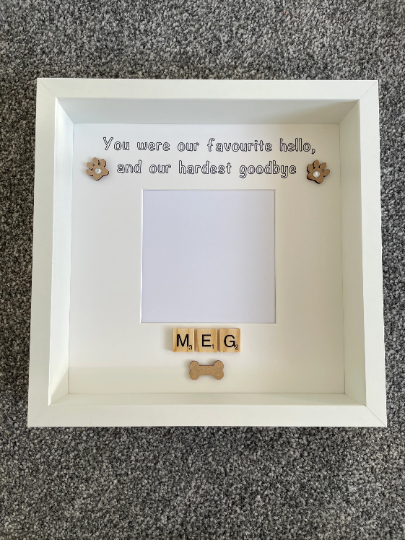 Personalised Dog Memorial Frame, Pet Memorial Gift, Cat Memorial Gift, Pet Loss Frame, Pet Loss Gift