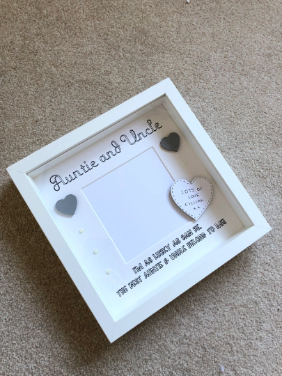 Personalised Auntie and Uncle Frame, Personalised Frame, Auntie Frame, Uncle Frame