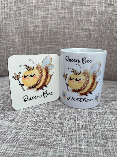 Queen Bee Mug Set, Queen Bee Mug, Queen Bee Gift