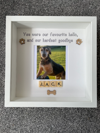 Personalised Dog Memorial Frame, Pet Memorial Gift, Cat Memorial Gift, Pet Loss Frame, Pet Loss Gift